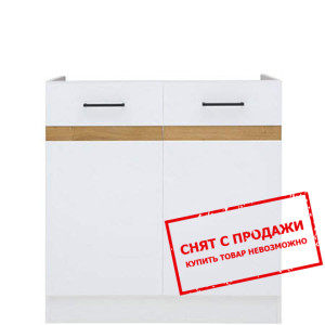 Тумба под мойку Junona Line DK2D/80/82 белый гляне...